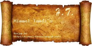 Himmel Tamás névjegykártya